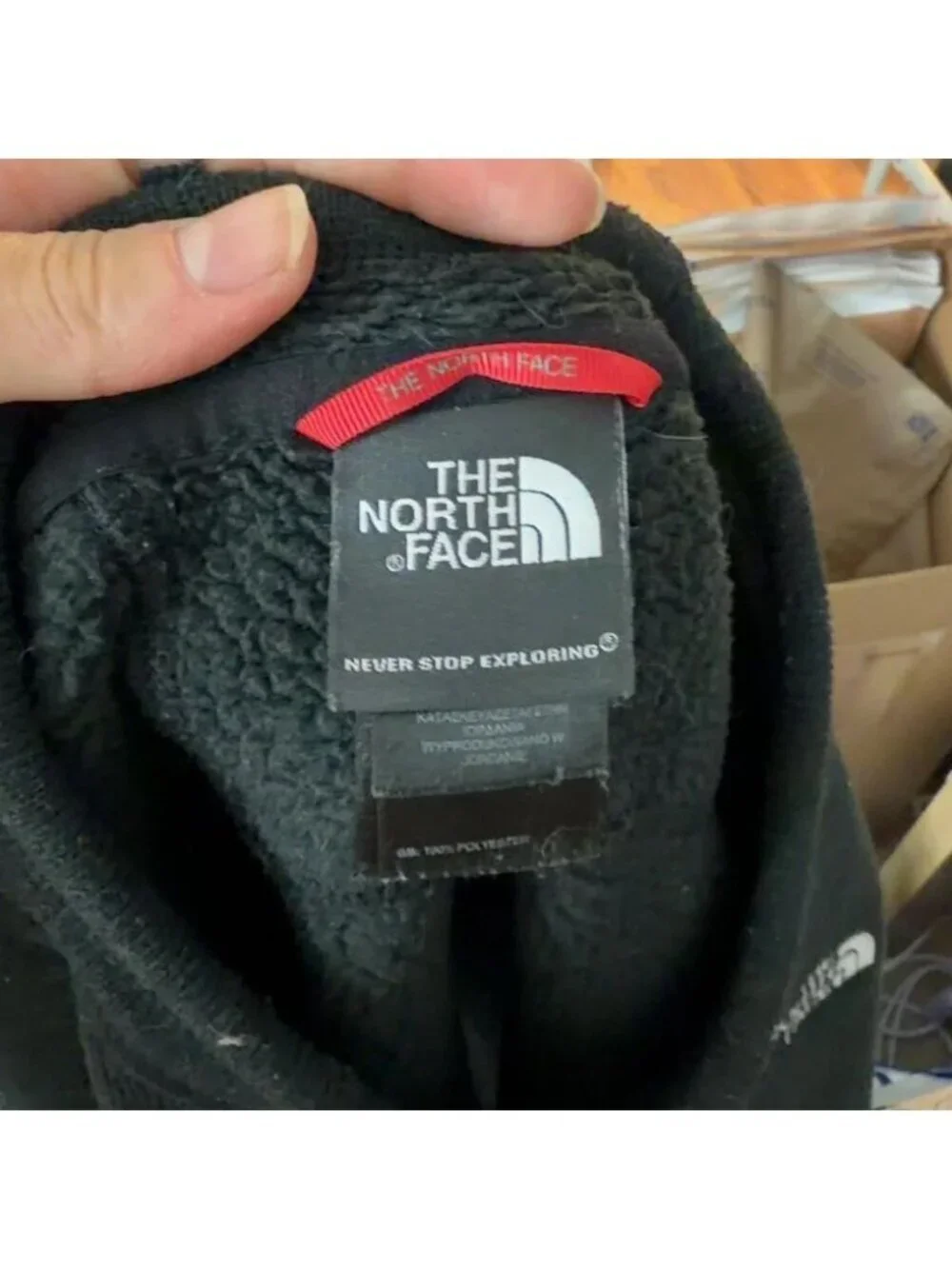 The North Face Fleece Crewneck Pullover Sweatshirt Black Size Large Men’s